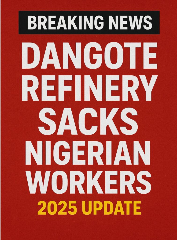 Dangote Refinery sacks Nigerian workers