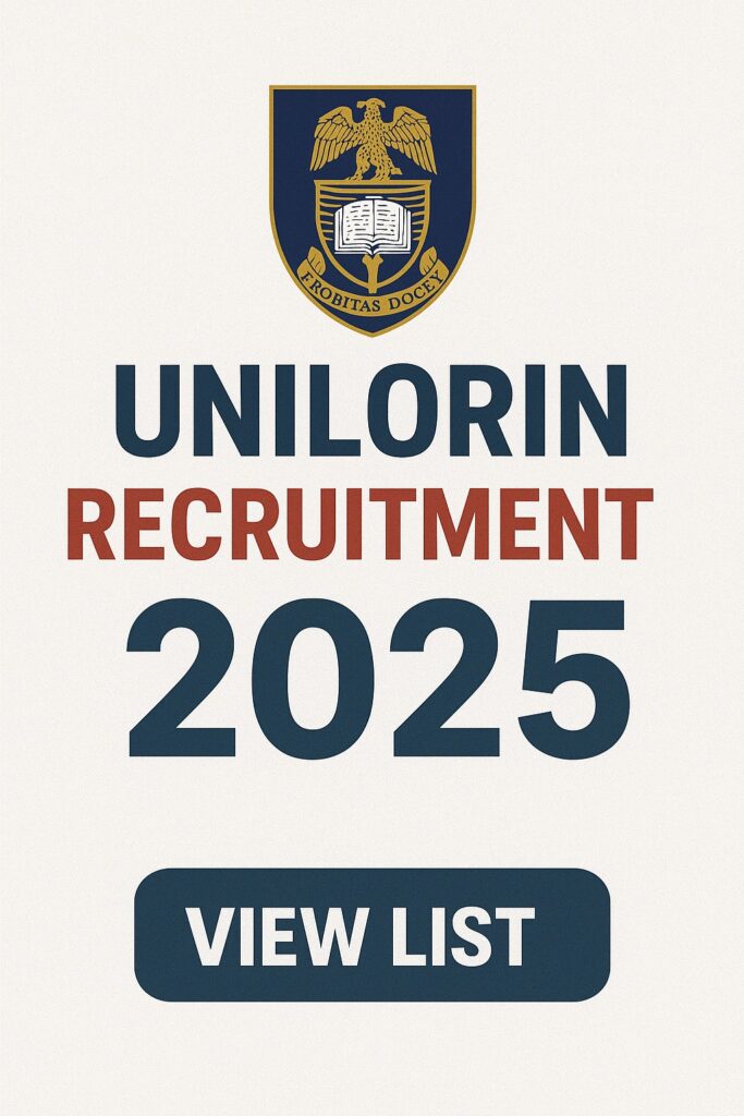 Unilorin Recruitment Shortlist 2025