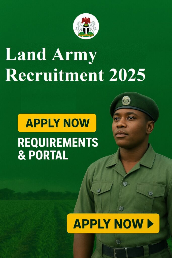 Land Army Recruitment 2025